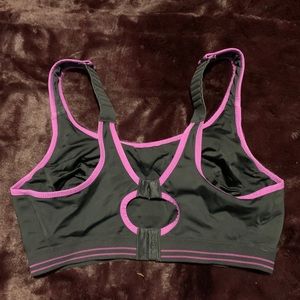 Shock Absorber black w pink trim sports bra